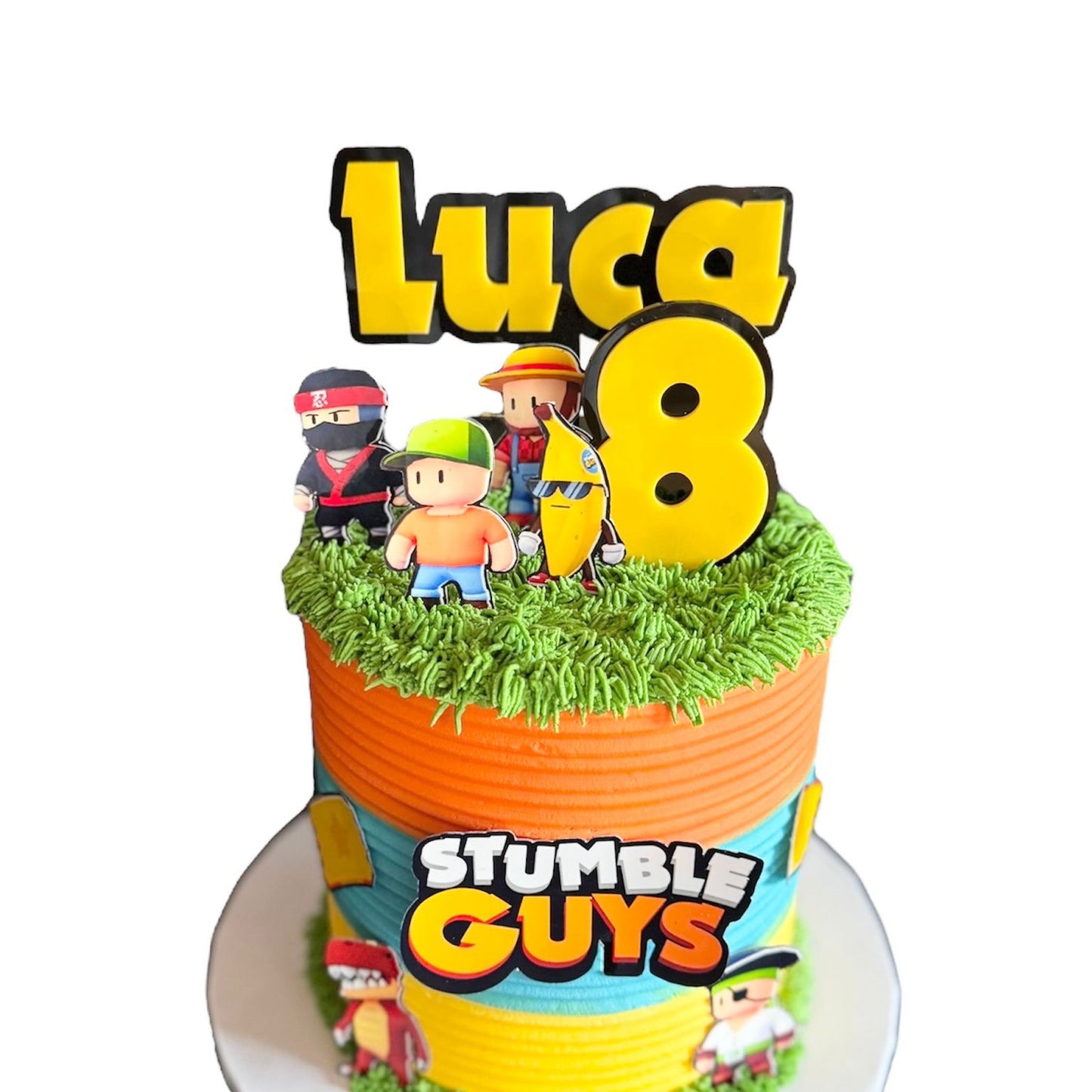 Layered Name and Number Topper