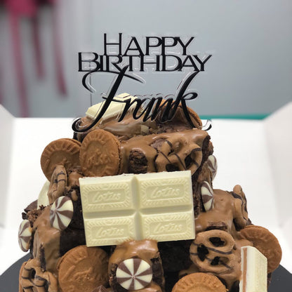 'Floating' Personalised Happy Birthday Topper