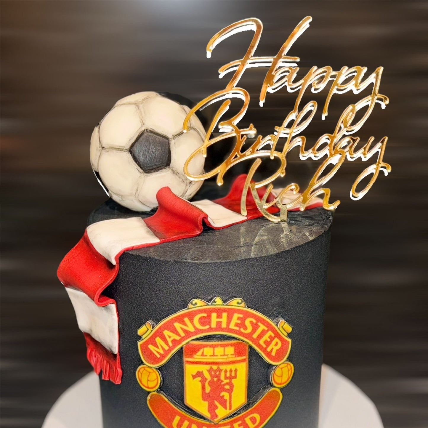 Happy Birthday Topper with Name