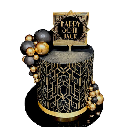 Personalised 1920's Style Cake Topper