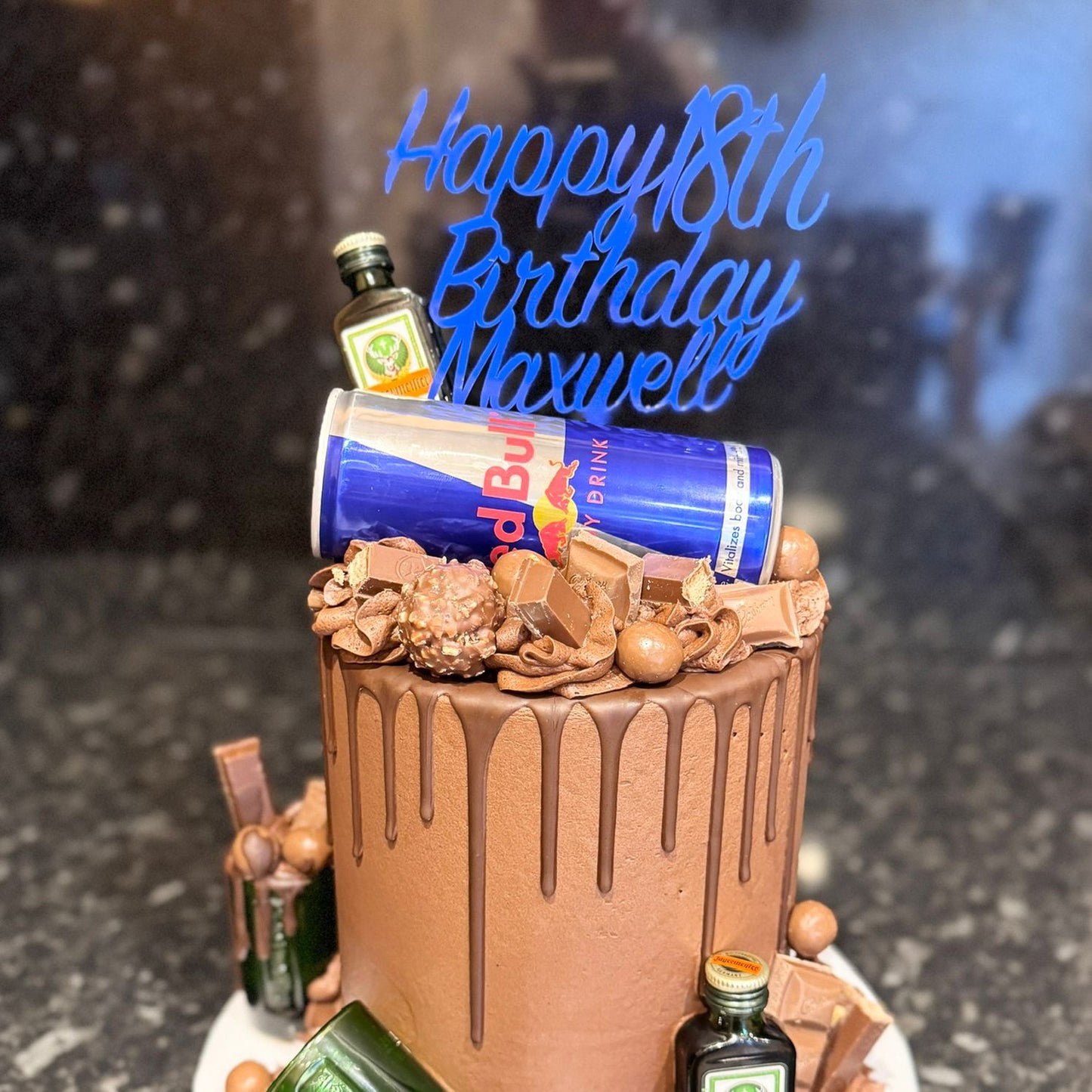 Happy Birthday Topper with Name and Age