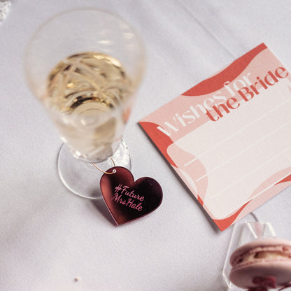 Heart Shaped Glass Charms