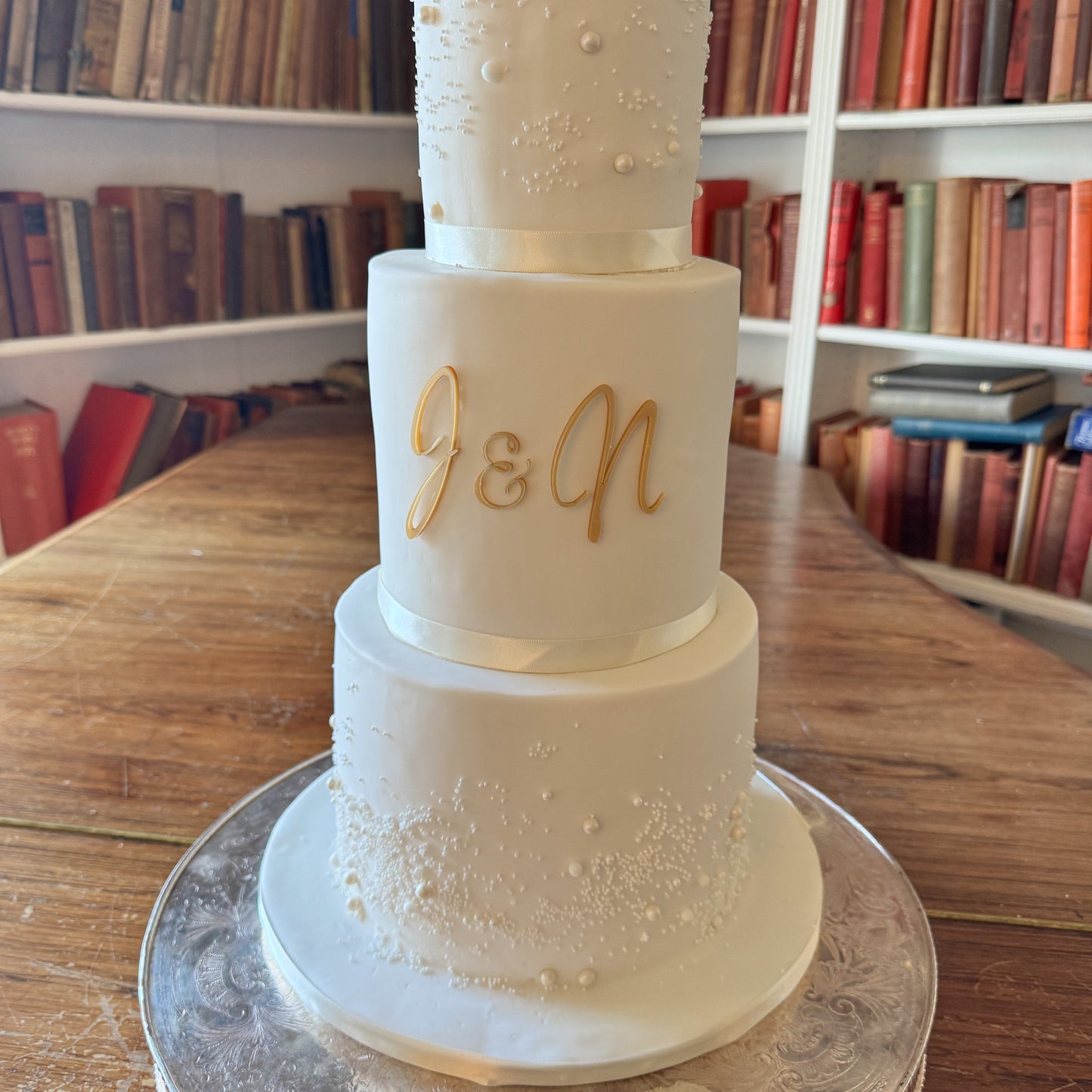 Initials Wedding Cake Charm