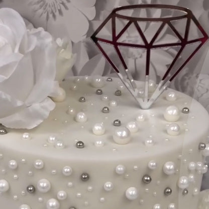 'Floating' 60th Anniversary Charm and Diamond Topper