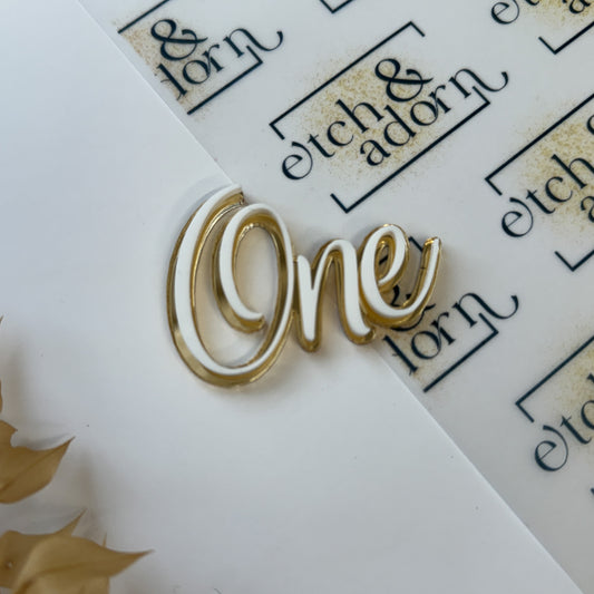 Layered Number (written) Charm