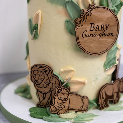 Wooden Safari Charm Set