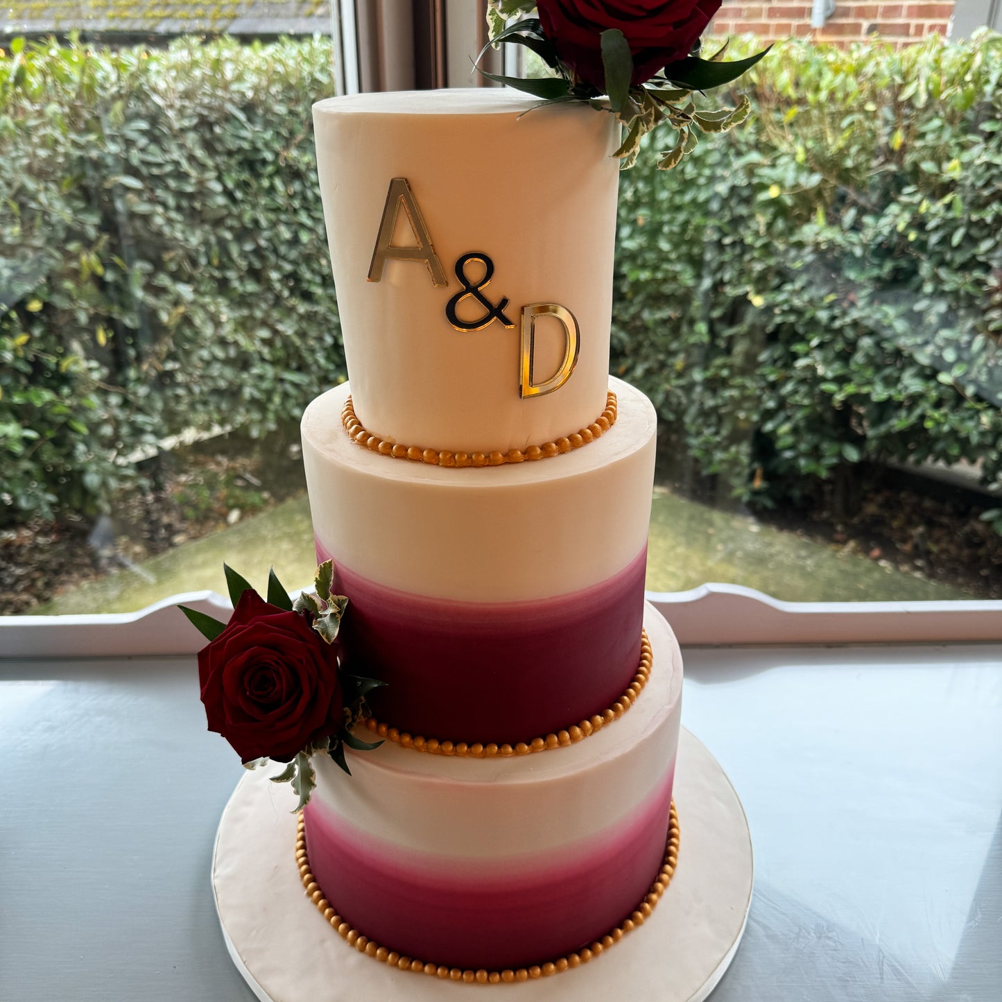 Initials Wedding Cake Charm