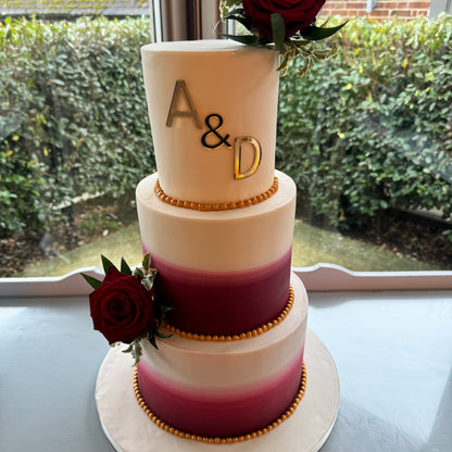 Initials Wedding Cake Charm