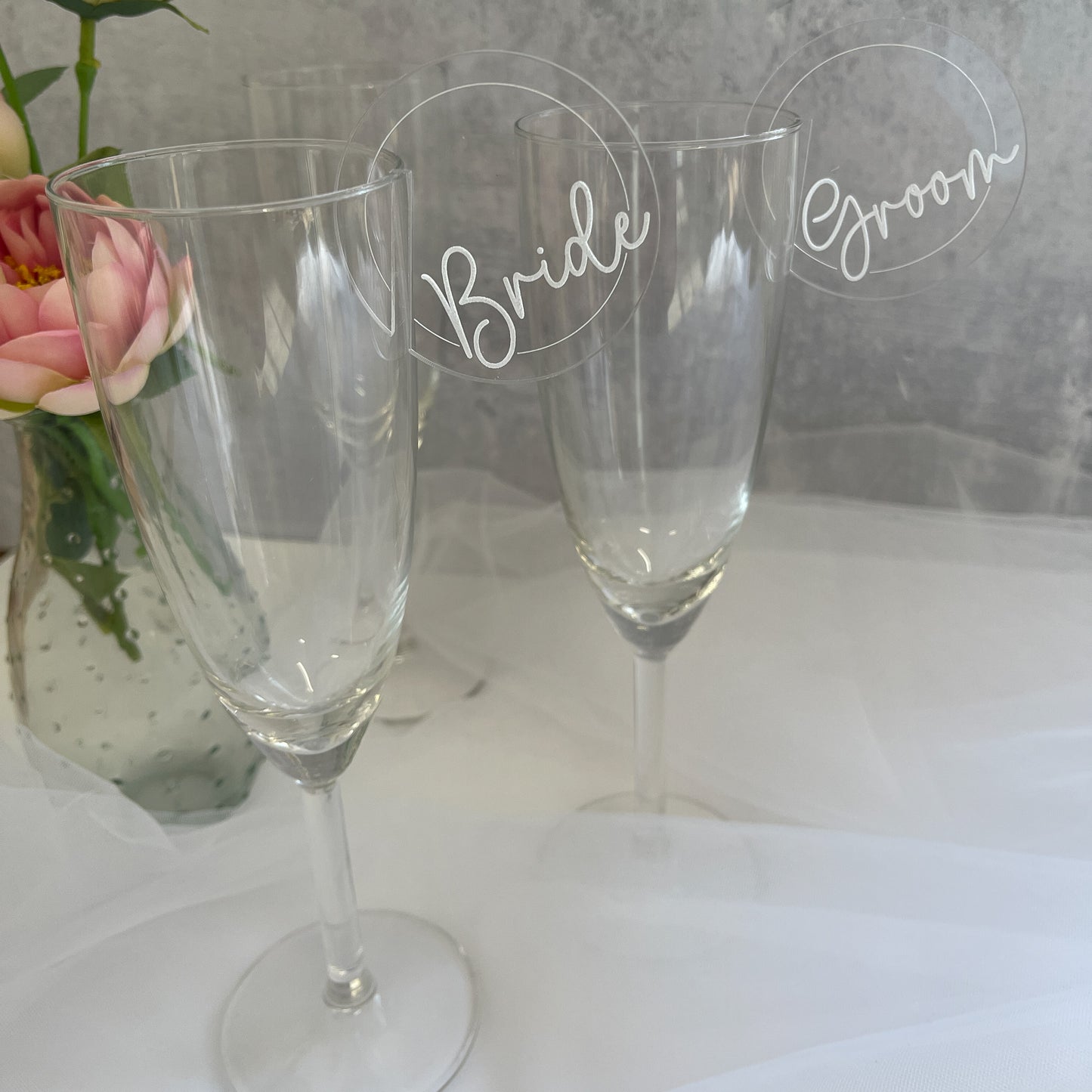 Personalised Round Glass Markers
